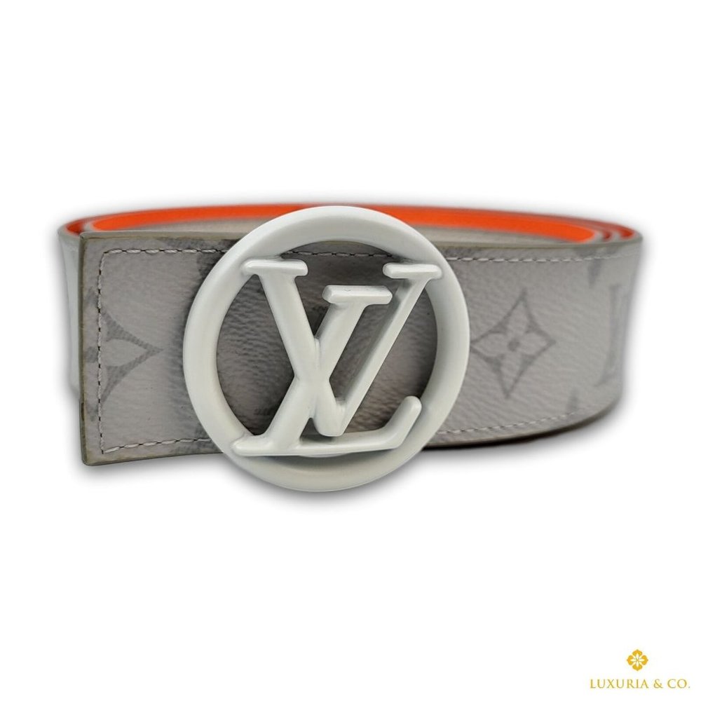 Louis Vuitton Reversible LV Antarctica Monogram Circle Belt